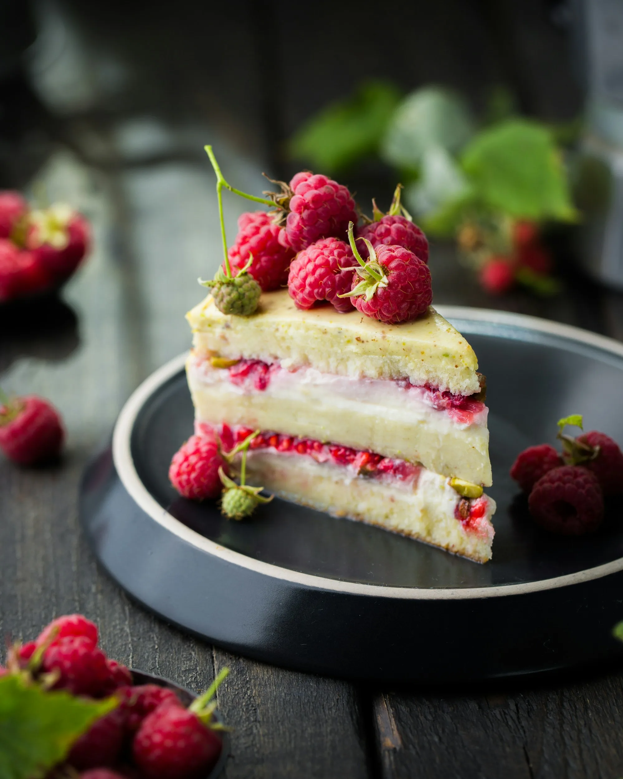 Fatia de cheesecake com calda